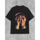 thumbnail image 1 of Y2K-Inspired Cool Hip Hop Graphic Tee for Women - Soft Cotton, Crew Neck, Short Sleeve Casual Fashion Top, 1 of 6