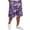 Purple, variant on LTTVQM Men's Camo Shorts 2026 Casual Elastic Drawstring Summer Shorts Classic Trendy Comfortable Short Pants with Pocket Army Green L