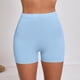 thumbnail image 5 of Pantalones Elásticos de Cintura para Mujeres Color Sólido Pantalones Cortos de Yoga de Cintura Alta Pantalones Delgados de Verano Casual, 5 of 5