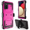 thumbnail image 2 of Case for Galaxy A52 5G Belt Clip Holster Kickstand Shock Proof Phone Case [Built in Screen Protector] for Samsung Galaxy A52 5G & 4G Cases - Hot Pink, 2 of 6