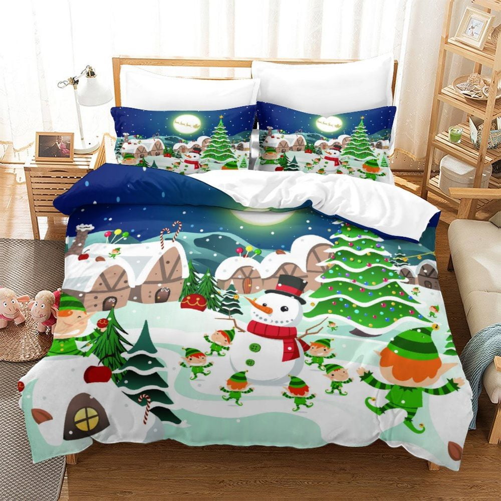 Christmas comforter sets queen size deals
