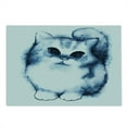 thumbnail image 2 of Navy Blue Cutting Board, Kitty Paint with Distressed Color Features Fluffy Cat Best Companion Ever, Decorative Tempered Glass Cutting and Serving Board, Large Size, Grey White, by Ambesonne, 2 of 5