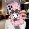 thumbnail image 1 of Dessin animé Kuromi Sanrio Anime étui transparent pour iPhone 16 15 14 13 12 11 Pro Max Mini Xs XR X 7 8 Plus 6 coque souple en Silicone, 1 of 4