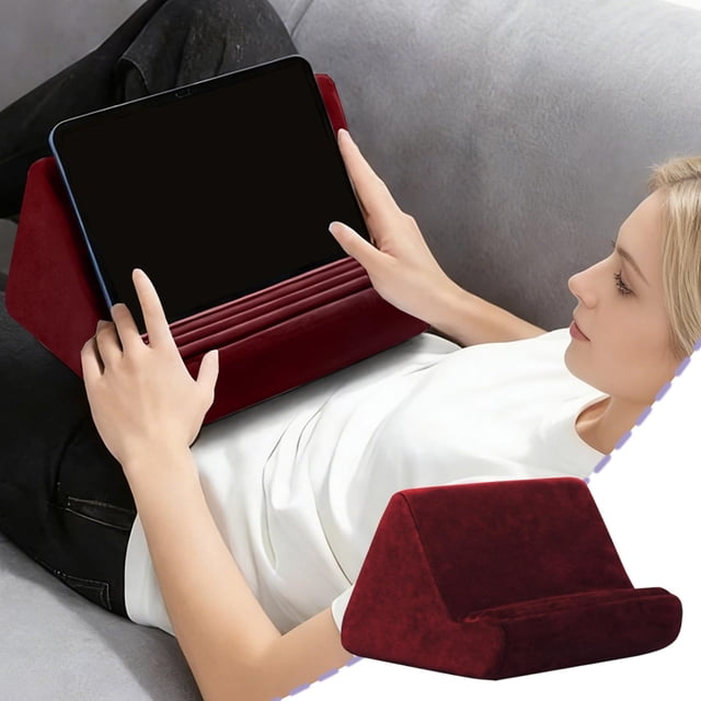 weibbin Support d'Oreiller de Lecture à Angles Multiples Réglables pour Tablette Téléphone Livre Support pour Lit Sofa