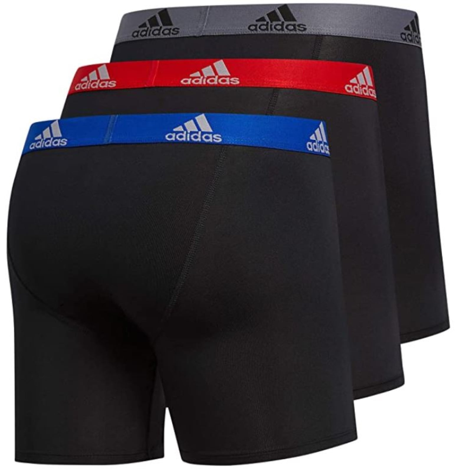Adidas Men's Performance Boxer Brief Underwear (3-Pack) - Black