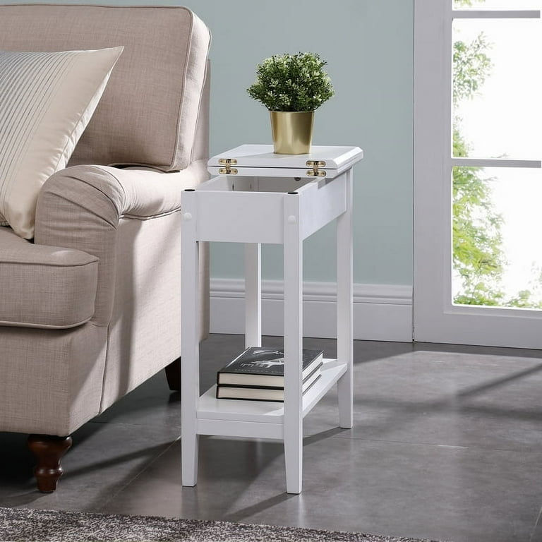 White side table storage deals