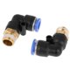 thumbnail image 1 of Conector rápido de codo de rosca macho de 10 piezas PL8-02 ShuxiuWang 8390614284302, 1 of 1
