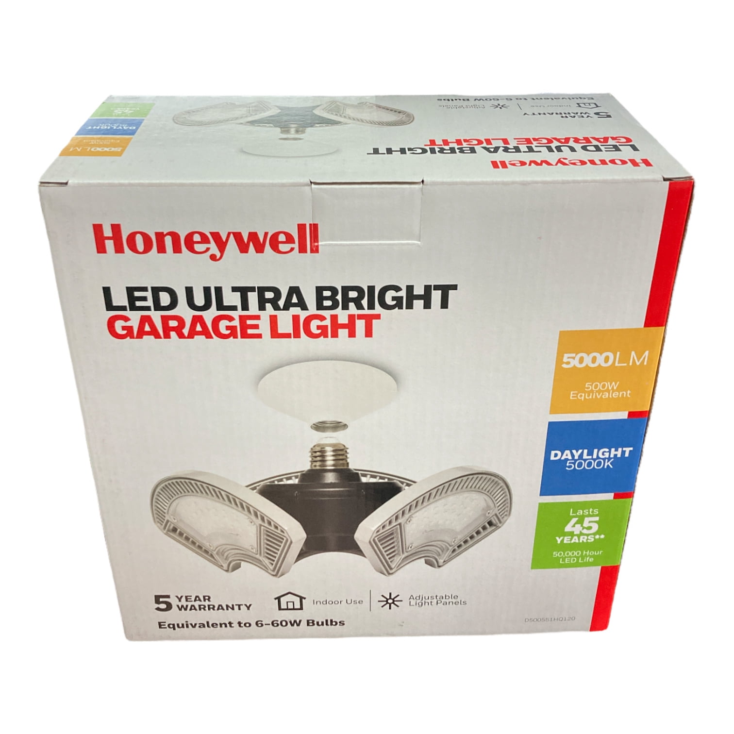 Honeywell 5000 Lumen LED Deformable Garage Light