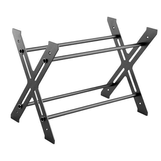 Estante para neumáticos de coche RC, organizador de aleación de aluminio ligero sin montar, estante de almacenamiento de neumáticos RC para escala Negro Sunnimix Estante de neumáticos RC