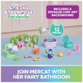 thumbnail image 3 of Gabby's Dollhouse Fairylandia MerCat's Fairy Bathroom 12-Piece Set, Ages 3+, 3 of 11