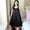 Black, variant on QUINDOS Pajamas for Women Embroidery Long Nightgowns for Women Knee Length Pleated Sleep Dress Casual Lace Sling Sleepwear Night Dress