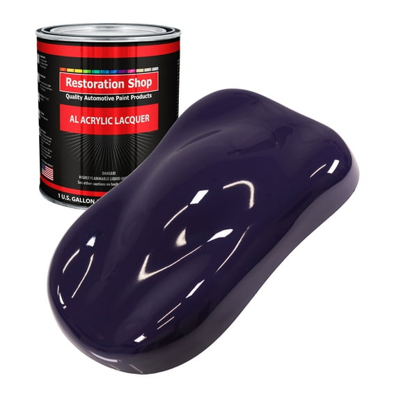 Restoration Shop - Majestic Purple Acrylic Lacquer Auto Paint - Gallon Paint Color Only - Professional Gloss