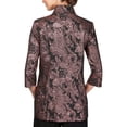thumbnail image 2 of Alex Evenings Womens Petites Printed Jacket Twinset, 2 of 2