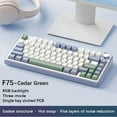 thumbnail image 1 of Hall F75 Clavier Mécanique 2,4G Sans Fil/Bluetooth/fil RVB PBT Disposition 75 % Profil OEM Joint Clavier de Jeu PC Personnalisé, 1 of 8