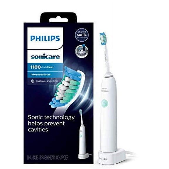 Philips Sonicare Rechargeable Electric Power Toothbrush, White, HX3411/04
