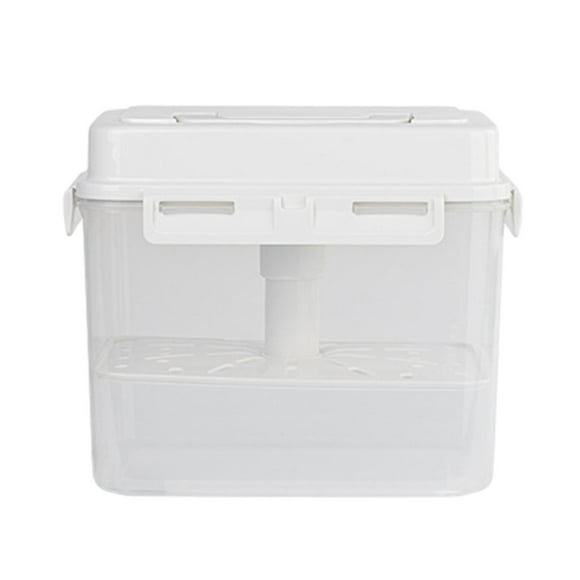 Tnarru Kimchi Container Fresh Keeping Box with Press Plate Rectangle Pickle Jar Food Storage Box for Fridge Office Refrigerator Work 5L Pickle Jar