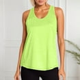 thumbnail image 6 of BYHONG Women’s Workout Blouse Racerback Tank Top for Women Mesh Yoga Shirt Yellow S, 6 of 6