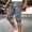 Gray, variant on kosheko Mens Knit Capri Athletic Pants, Drawstring Waist Slim Cut with Soft Breathable Fabric and Casual Silhouette Black L