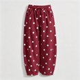 thumbnail image 7 of VBVC Women's Polka Dot Joggers with Pockets , High Waisted Drawstring Sweatpants For Women, S-2XL, 7 of 7