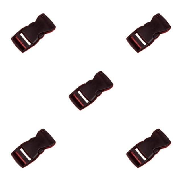 Transemion 10pcs/set Clasp Belt Buckles Designed With In Mind Convenient Release Buckle black 5Set