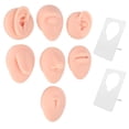 thumbnail image 2 of Práctica de Perforación Partes del cuerpo, Partes del cuerpo de Silicona Lengua falsa Modelo de Cuerpo de Perforación de Silicona Oreja Boca Nariz Ojo Lengua Modelo de Ombligo, 2 of 7