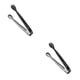 thumbnail image 1 of Pinza de azúcar Monstrate de acero inoxidable elegante Negro 2piezas, 1 of 6