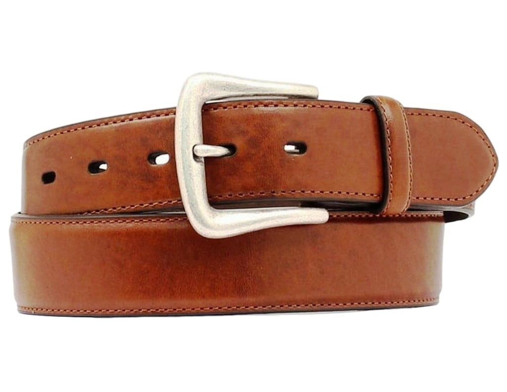 Nocona Western Mens Belt Leather Smooth Overlay Copper N2450402 