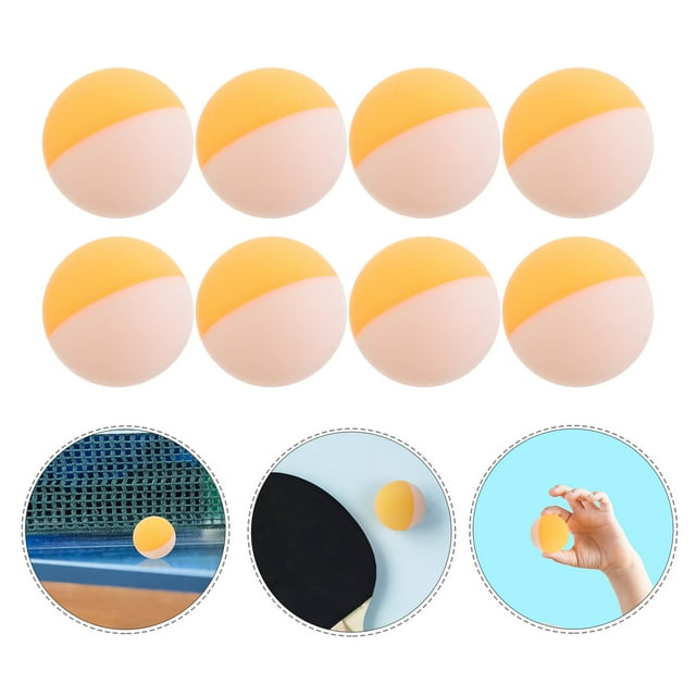 TEHAUX 20 Pcs Balles de Tennis de Table en PVC Balles de Jeu Récréatives Construction Durable pour Enfants Sports Extérieurs