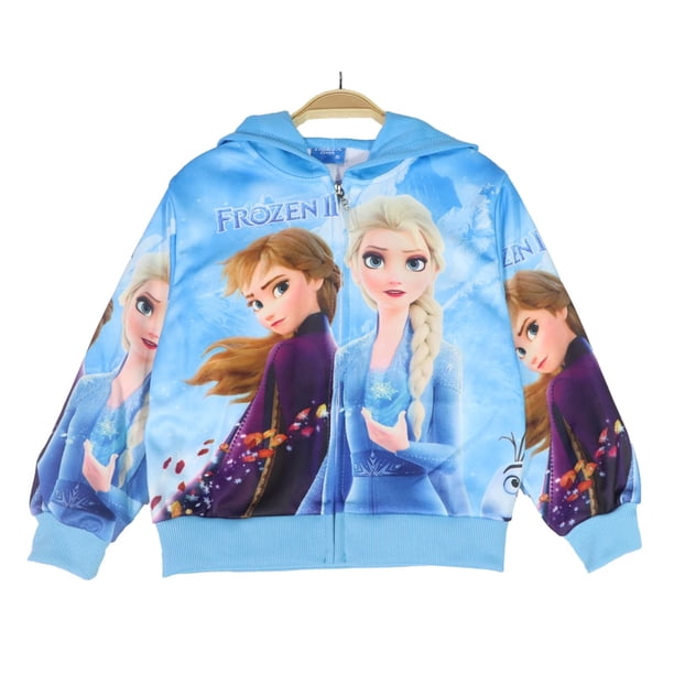 Frozen 2 Elsa Anna Boy Jacket Winter Avengers Primavera Otoño Niños Con capucha Bebé Kids Girl Coat McQueen Spiderman CartoonM (4T) Gao Jinjia LED