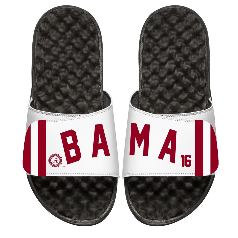 Alabama Crimson Tide ISlide Jersey Slide Sandals Black