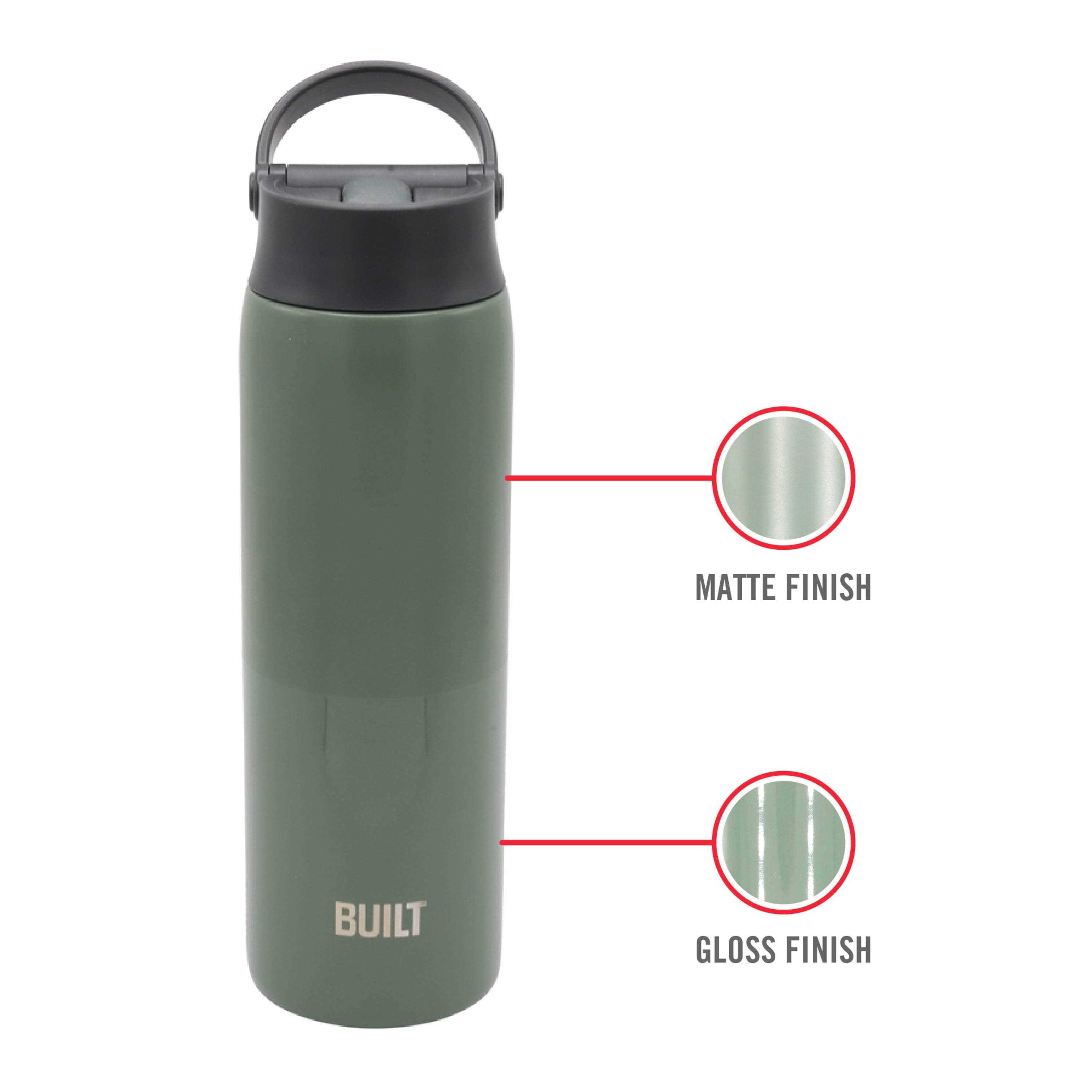 Melrose - 20 oz (600 ml) Double Wall Stainless Steel Bottle Coral