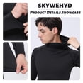 thumbnail image 2 of 3 Pack Men's UPF 50+ Sun Protection Hoodie, Long Sleeve Moisture Wicking Fishing Shirt with Face Mask, 2 of 8