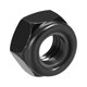 thumbnail image 3 of Uxcell Tuercas de bloqueo hexagonales M8x1.25mm de acero al carbono con inserto de nylon, 20 piezas negras, 3 of 5