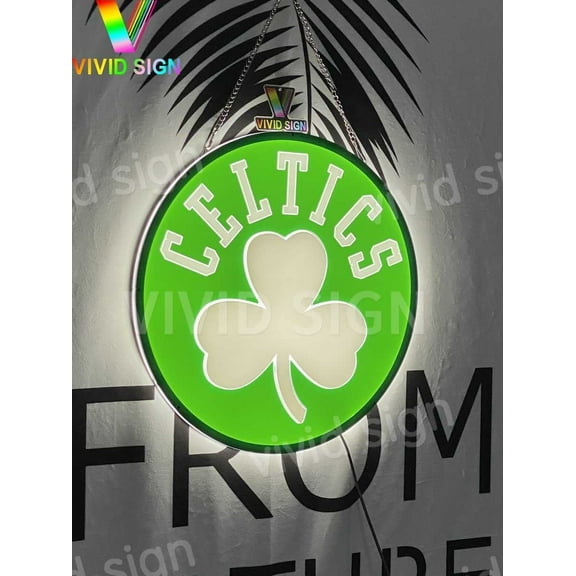 Queen Sense 16"x16" Custom For Bostons Sports League Celtics 3D LED Sign Light Vivid Printing Tech Design Wall Decor Artwork Beer Bar Pub Lamp W116BCL-LED3D