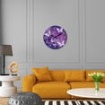 thumbnail image 3 of Purple Wall Clock for Girls Bedroom 12 Inch Butterfly Wall Clocks Battery Operated Silent Round Glass Wall Clock, 3 of 6