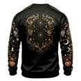 thumbnail image 3 of YNGKMEA Mens Halloween Flannel Sweatshirts Casual Long Sleeve Graphic Tees Retro 3D Print Crewneck Pullover Tops Holiday Party Festive Clothing, 3 of 3