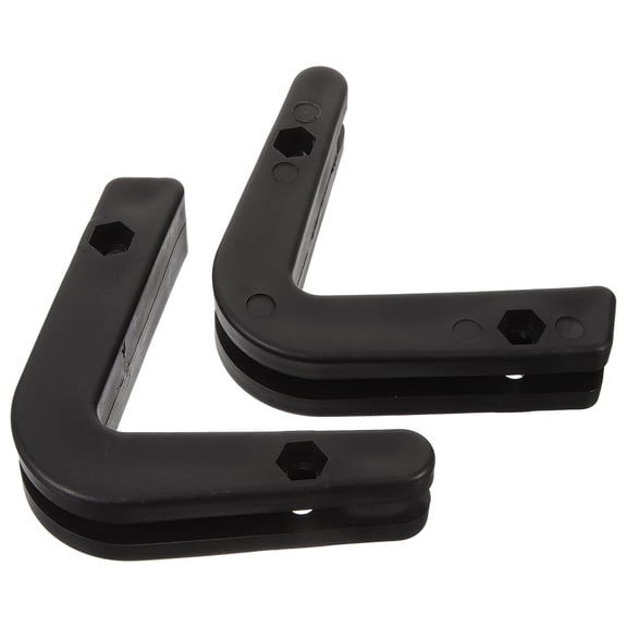 ELAYARD 2Pcs Barbell Storage Rack Wall Mount Hooks Black PP Material Safe Sturdy for Home