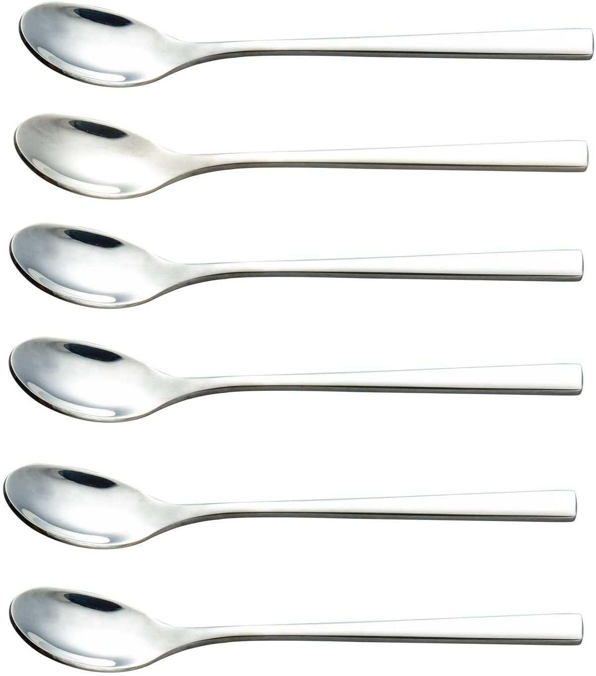 Buyer Star 12 Pieces Black Teaspoons 5.5-Inch Mini Coffee Spoons Stainless Steel Sugar Demitasse Espresso Spoons 