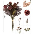 thumbnail image 3 of Artificial Flowers and Greenery Stems Box Set Fake White Rose Daisy Artificial Pine Mixed Flowers with Stem for Wedding Bouquets Vase Floral Arrangement Fall Decoration, 3 of 5