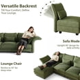 thumbnail image 4 of LLappuil Modular Sectional Sofa, Oversiezed Curved Sectional Couch with Storage & Hexagon Seat, Corduroy Sectional Sofa with Adjustable Arms & Backs for Living Room Green, 4 of 12