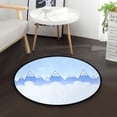 thumbnail image 5 of Cartoon Snowy Mountains Memory Foam Bath Mat 36" Absorbent Rug with Non Slip Base and 4 Bonus Pads, 5 of 6