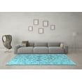 thumbnail image 3 of Ahgly Company Indoor Rectangle Oriental Light Blue Industrial Area Rugs, 6' x 9', 3 of 4