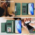 thumbnail image 4 of FOXDOCK Funda Tipo Cartera para Xiaomi Redmi 15 4G Cuero PU con Cremallera y Correa de Muñeca, Ranuras para Tarjetas, Soporte Plegable, Cierre Magnético, 4 of 5