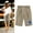 Khaki, variant on AXXD Shorts For Women Clearance Under $10,Summer Print Large Size Cotton Linen Womens New Arrivals Black 6