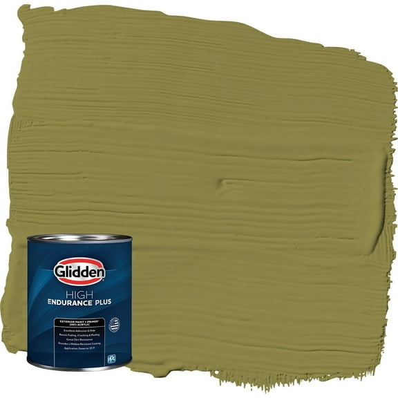Glidden HEP Frog's Legs / Green Semi-Gloss Exterior Paint with Primer, 1 Quart