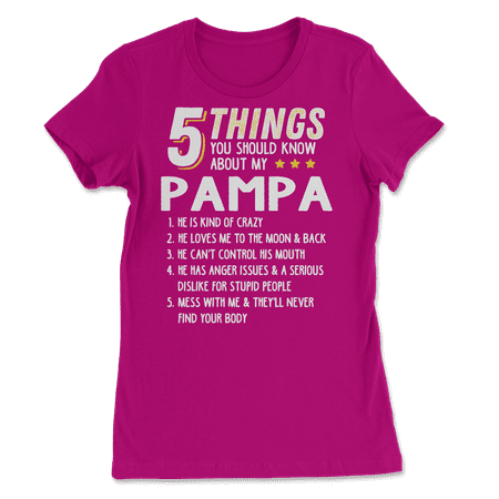 Funny 5 Things Grandpa Pampa Shirt Crazy Gift Idea
