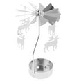 thumbnail image 2 of jifeng Christmas Decor Rotating Candle Tea Light Holder Candlestick Deer, 2 of 9