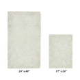thumbnail image 2 of Better Trends 2 Piece Premium Bathroom Rug Set 100% Cotton Soft Tufted Reversible Bath Rug Water absorbent Bath Mat for Bathroom Shower and Tub Use, Edge Collection Ivory (17" x 24" | 24" x 40"), 2 of 5