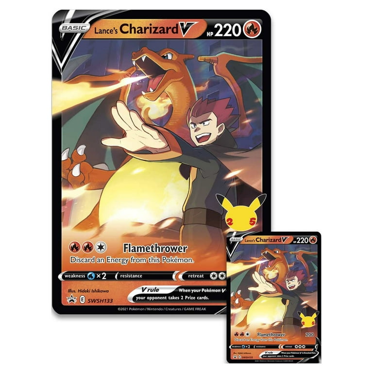 Pokémon TCG 25th Anniversary Celebrations Large Tin Lances Charizard V/Dark  Sylveon V 2x Bundle - US