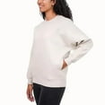 thumbnail image 2 of Tuff Athletics Women Matte Pearl Fleece Medium Crew Neck Pullover Sweatshirt, 2 of 3